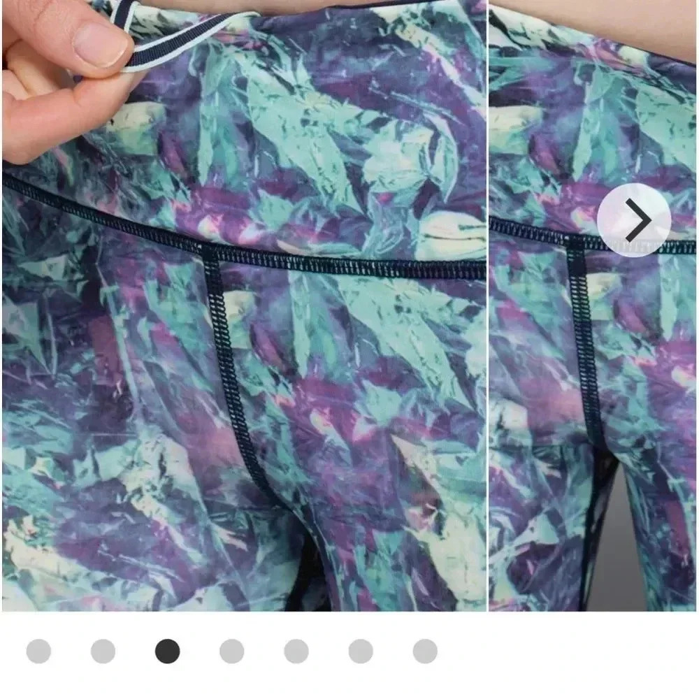 Lululemon Run Top Speed Crop Iridescent Multi Size 6 - Picture 13 of 14